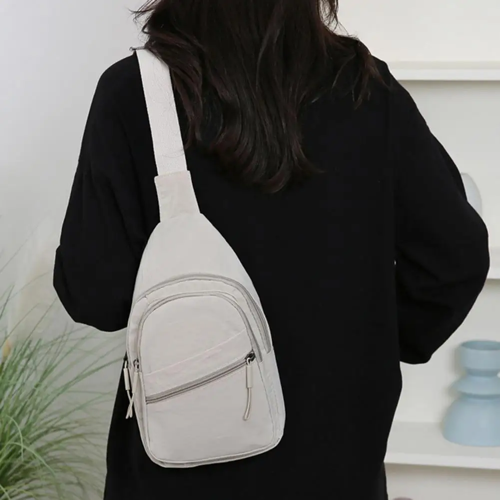 

Women Sling Bag Women Chest Sling Bag Capacity Waterproof Crossbody Pouch Adjustable Strap Outdoor Travel Shoulder for Use