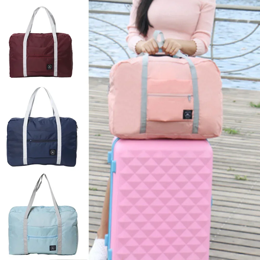 Bolsa de viaje plegable impermeable, bolsa de gran capacidad Unisex, equipaje, bolsas de lona para mujer, bolsos de mano para hombre, bolsas de