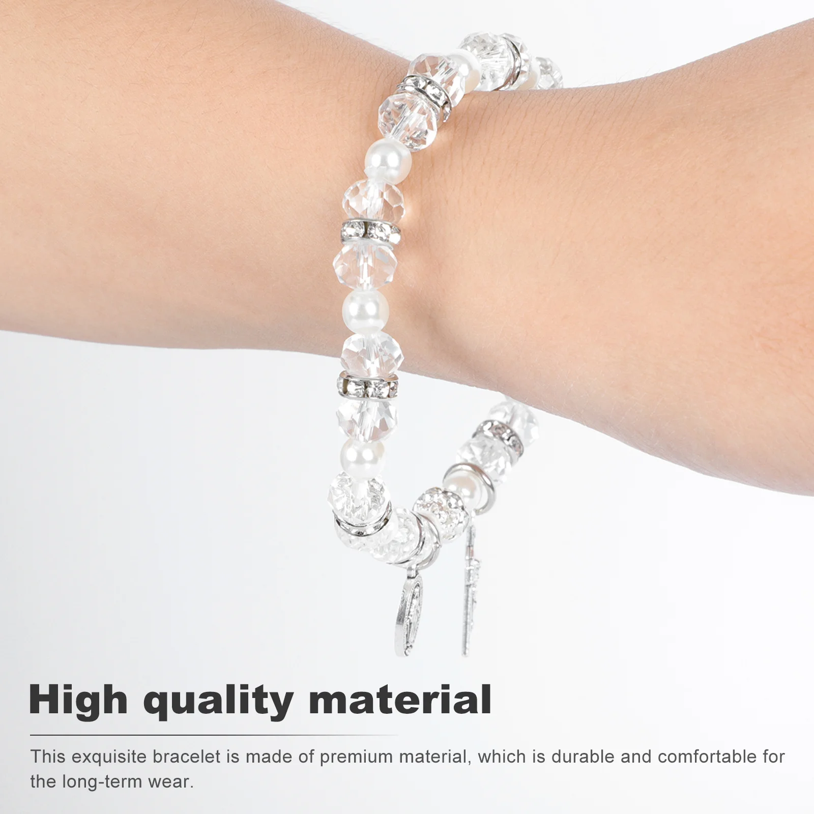 

4 Pcs Cross Bracelet Fashion Jewelry Versatile Women's Bracelets Wrist Chain Durable Creative Alloy Natural