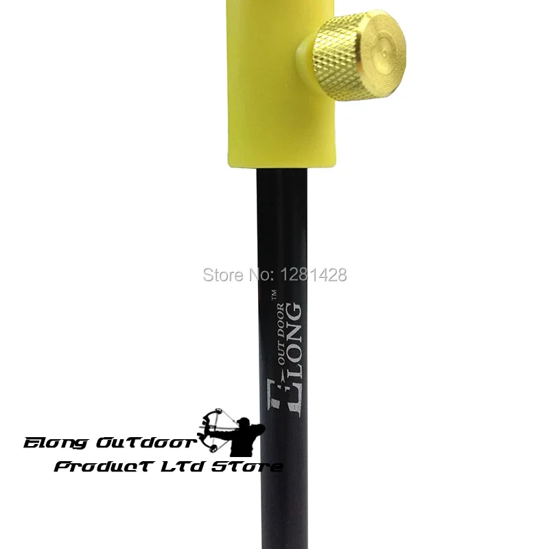 1PCS ใหม่ Elong กลางแจ้งสีเหลืองยิงธนูที่ถอดออกได้ Bow Stand Holder สําหรับ Recurve Bow