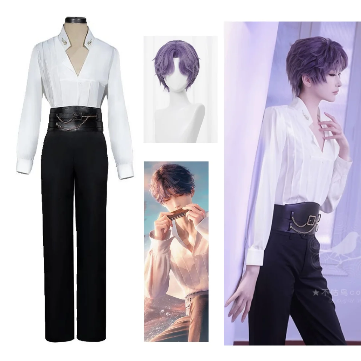 rafayel-anime-game-love-and-deep-space-cosplay-costume-wig-clothes-uniform-cosplay-performance-suit-halloween-rafayel-party-set