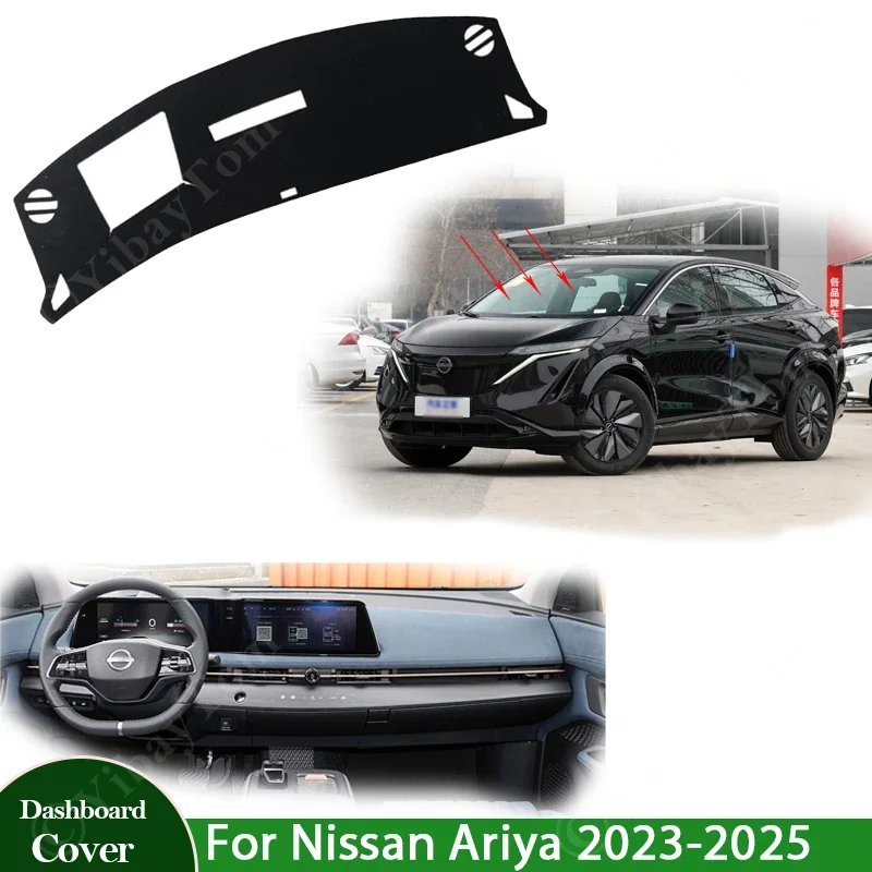 

New Car Accessories Anti-UV Mat Dashboard Cover Pad Sunshade Dashmat Carpet Protect Dash Rug For Nissan Ariya 2023 2024 2025