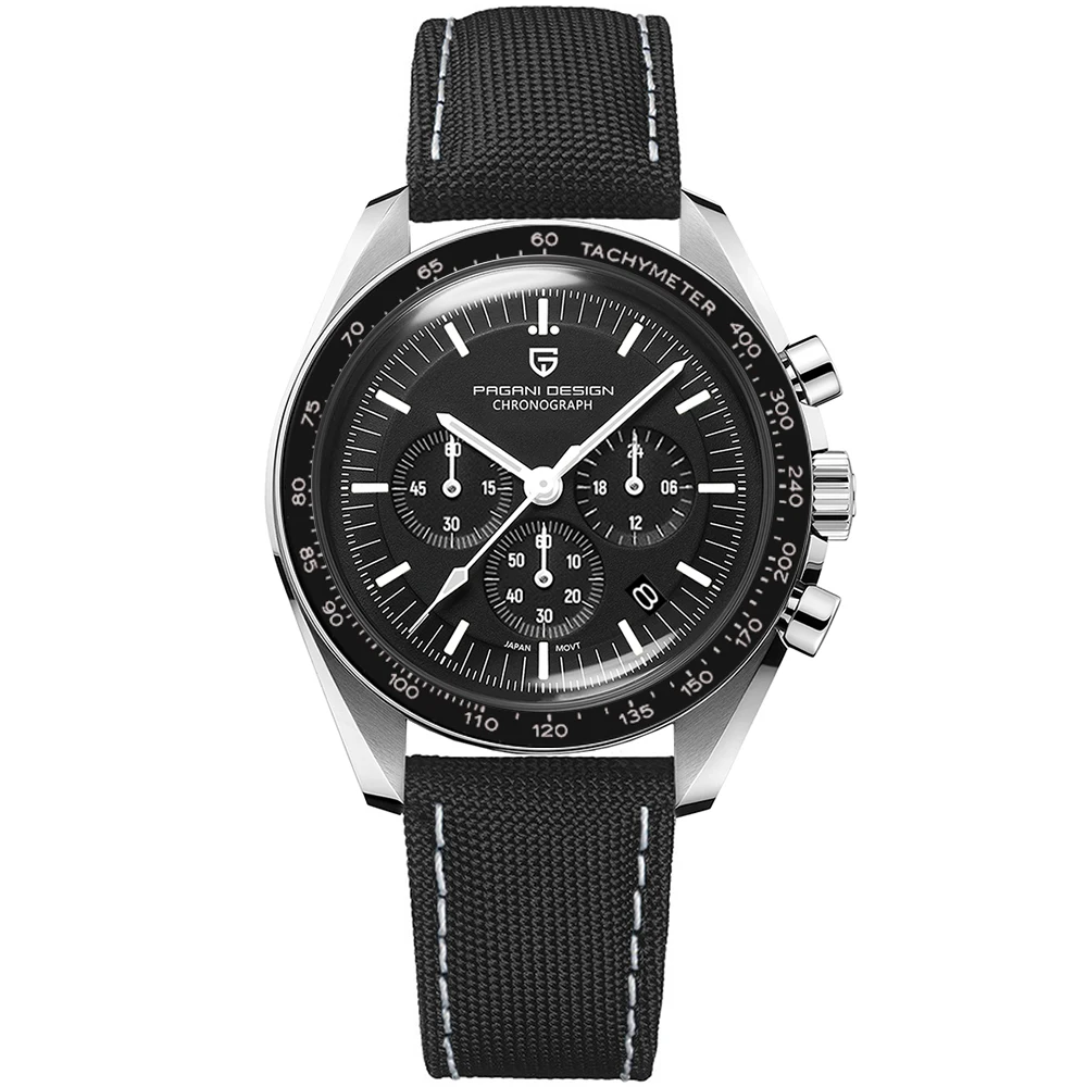 PAGANI DESIGN 2026 Moon Watch For Men Top Brand Luxury Quartz Mens Watches Chronograph Luminous Sapphire Mirror Waterproof Clock