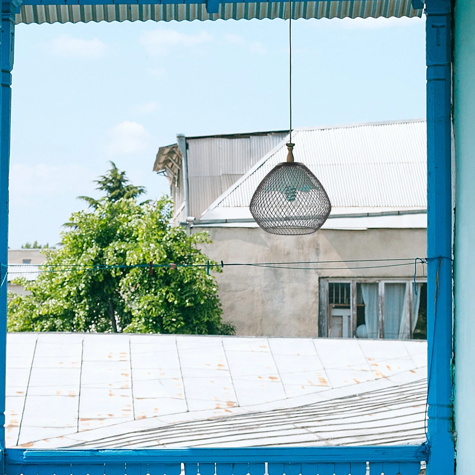 

Абажур из металлической сетки, подвесной светильник, чехол для ресторана, домашней клетки, абажур, замена сетчатого абажура