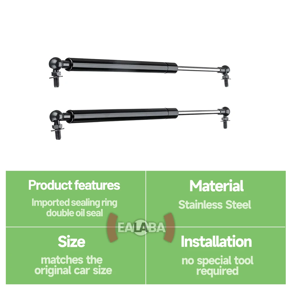 2pcs For Nissan Patrol Y61 Y62 1997-2018 Front Bonnet Hood Strut Lift Support Bars Gas Spring Dampers Rod Accessories
