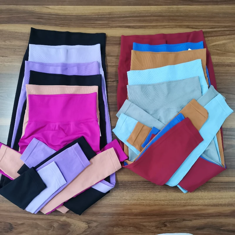 

1PC Women Seamless Yoga Leggings High Waist Fitness Sports Pants Gym Running Cycling Workout Leggings Breathable Peach Hip Pants