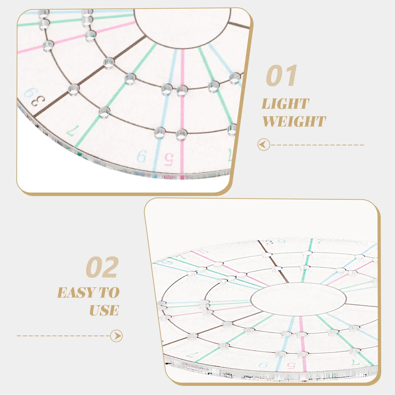 

Clay Divider Circular Decorative Pottery Tool DIY Ceramic Disc Essential Equal Dividing Measuring Template Pottery Tools