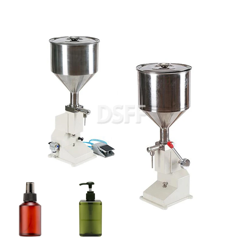 Small Pedal Ketchup Filling Machine Stainless Steel Perfume Cosmetics Filling Machine Fruit Juice Packaging Machine