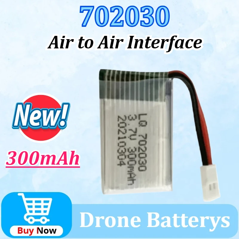 

Newly upgraded 702030 3.7V 300mAh Rechargeable Lithium Battery for Remote Controll Airplane Accessories for Model Aircraft