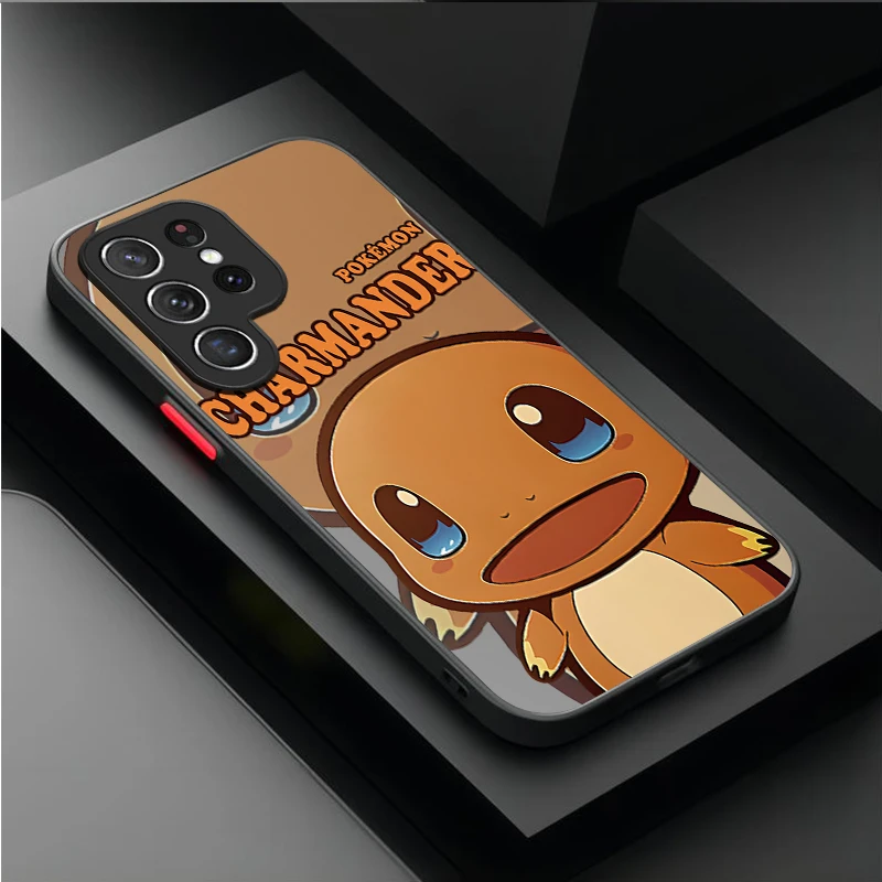 Lovely P-Pokemon Pikachu Case For Samsung Galaxy S24 S23 S22 Ultra S21 S20 FE S10 Plus Note 20 10 A15 A25 A35 A55 Silicone Etui