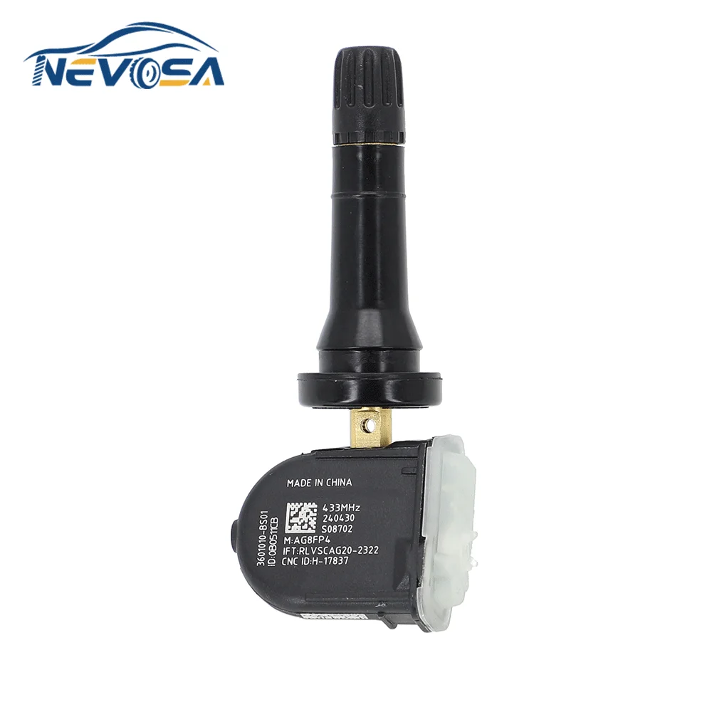 NEVOSA 3601010BS01 TPMS Tire Pressure Sensor For ChangAn CS35 Plus Hunter ALSVIN 2018/8-2023 CS85 CS95 Peugeot KP1 Landtrek 2019