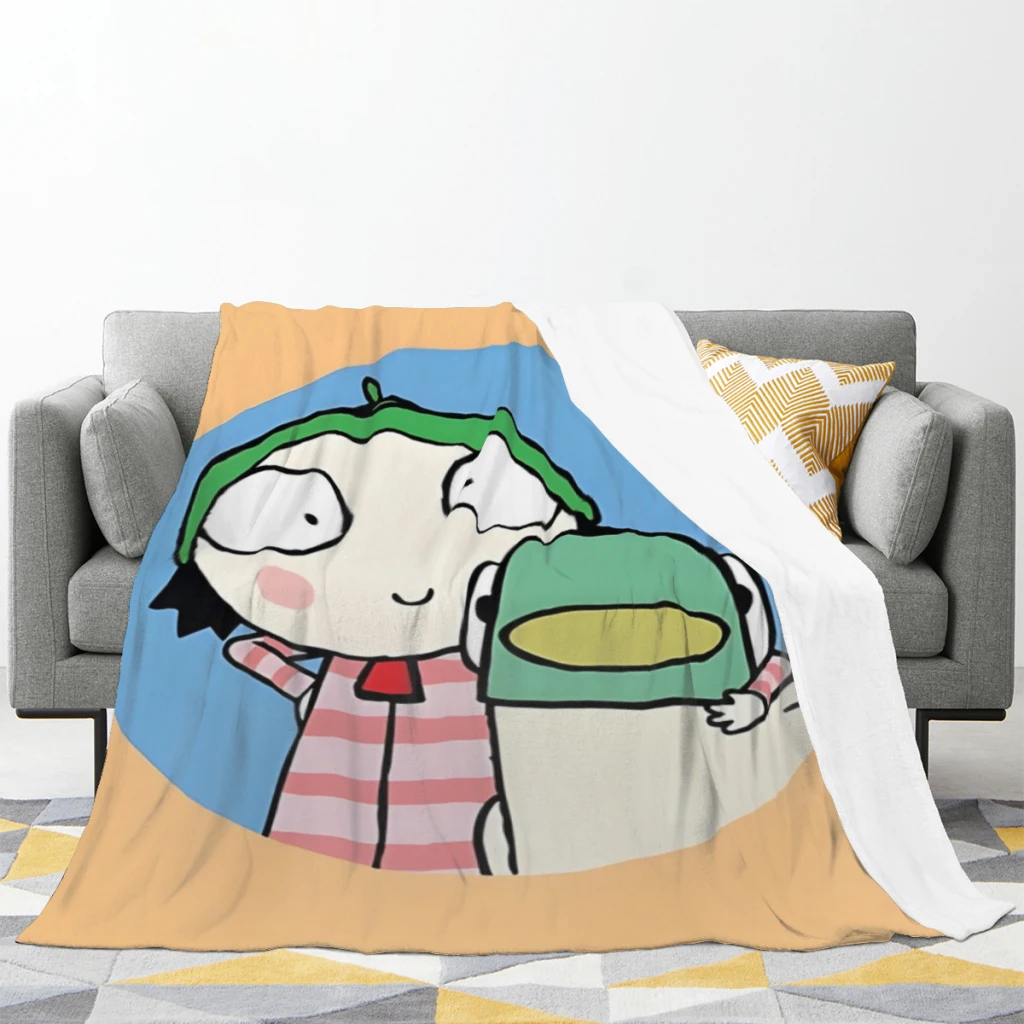 Sarah and Duck Medium Blanket Fluffy Soft Bedroom Decor Sofa Blankets Comforter Home and Decoration