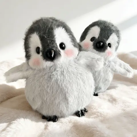 ตุ๊กตาเพนกวินนุ่มนิ่มยอดนิยม 1 ชิ้น ของเล่นตุ๊กตาสัตว์ ของขวัญสุดโรแมนติกสำหรับฤดูหนาว ของขวัญวันเกิด