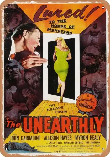 Metal Sign - Unearthly (1957) - Vintage Look