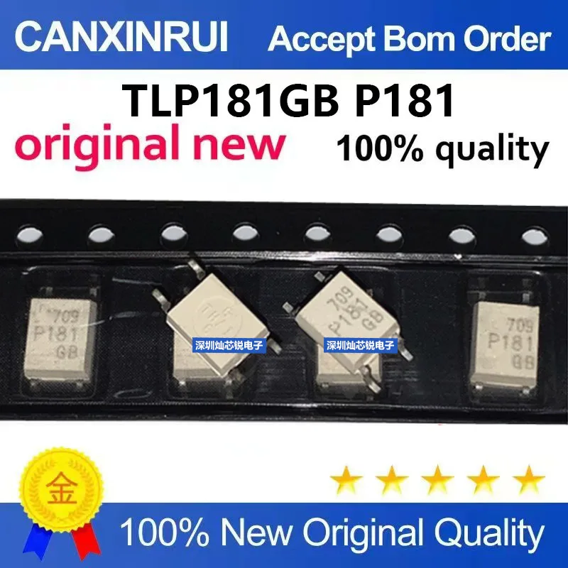 (5-100pieces)Brand New Original TLP181GB P181 P181GB SMD SOP4 Phototransistor Coupler Chip