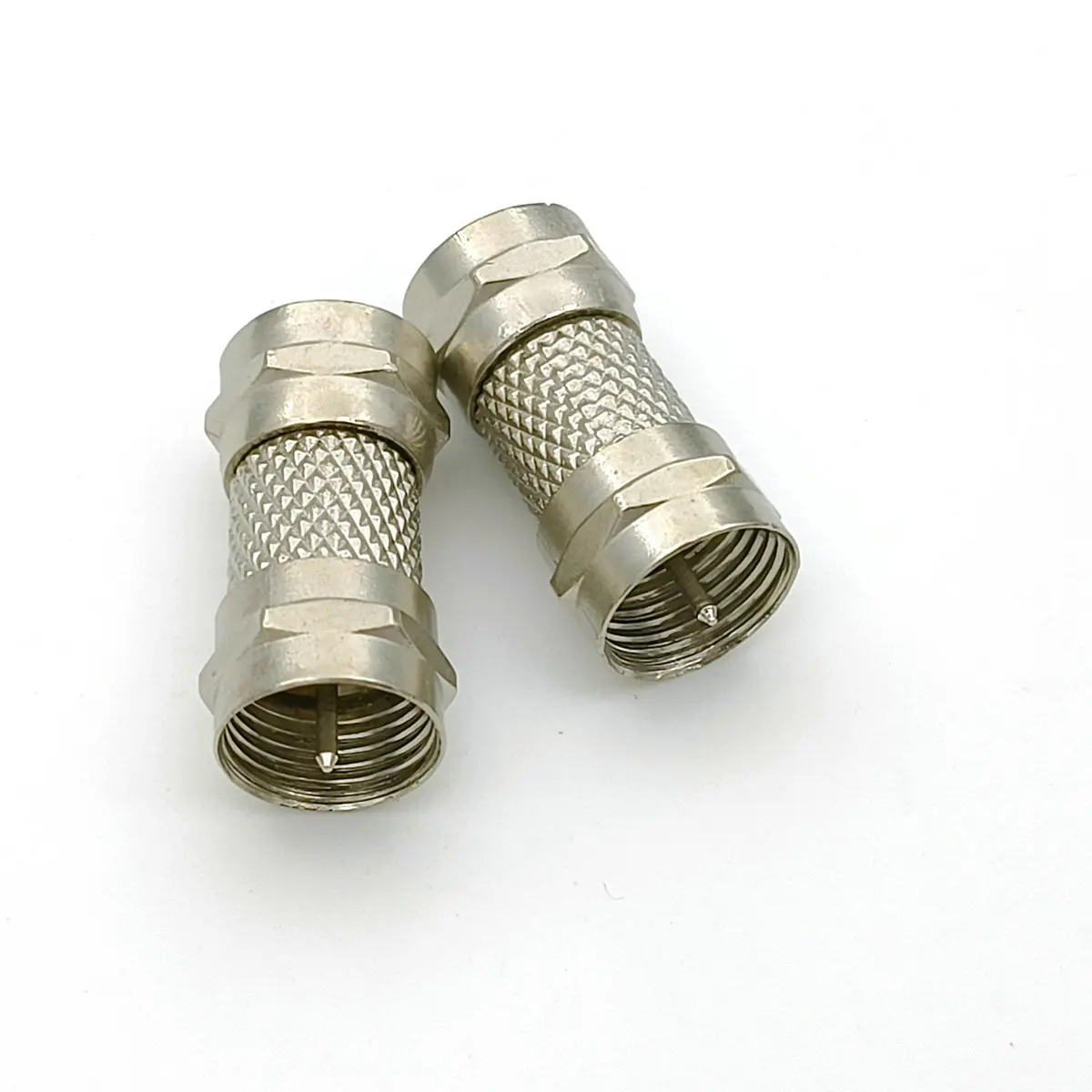 

100PCS Zinc alloy / Brass F male to F male CONNECTOR F MALE TWISTConnectors RF/Coaxial