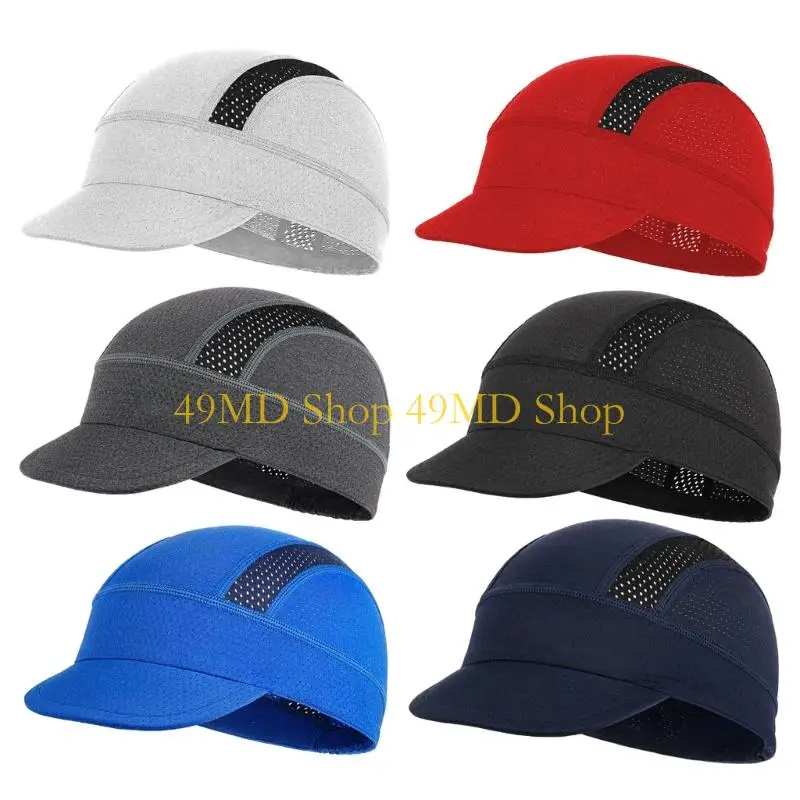 49MD Adjustable Cycling Head Cover Hat Moisture Control Mesh Hat For Running Cycling