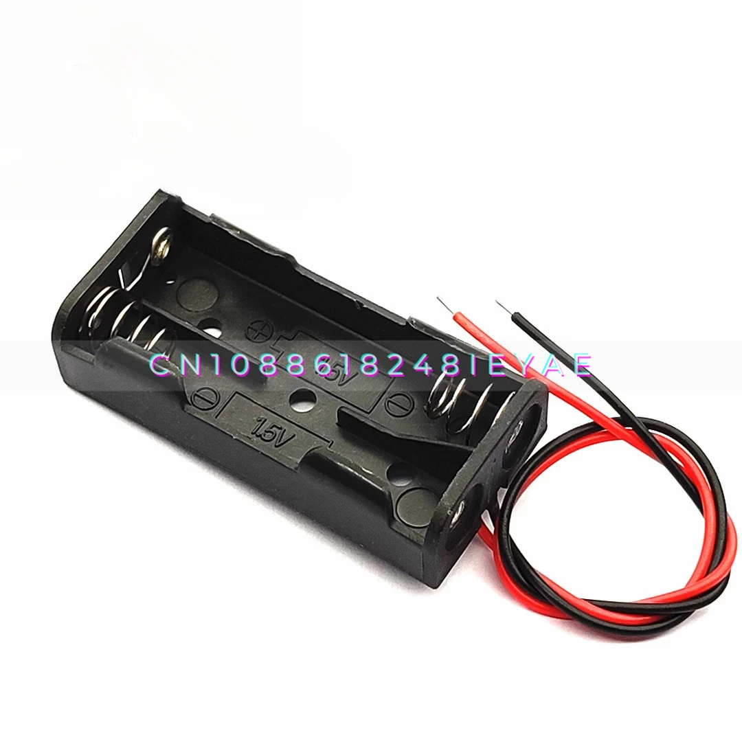 No. 5 2 Uncovered Battery Boxes AA Type - No. 5 Two Uncovered Battery Boxes, Flat Row 3V Series with Cable