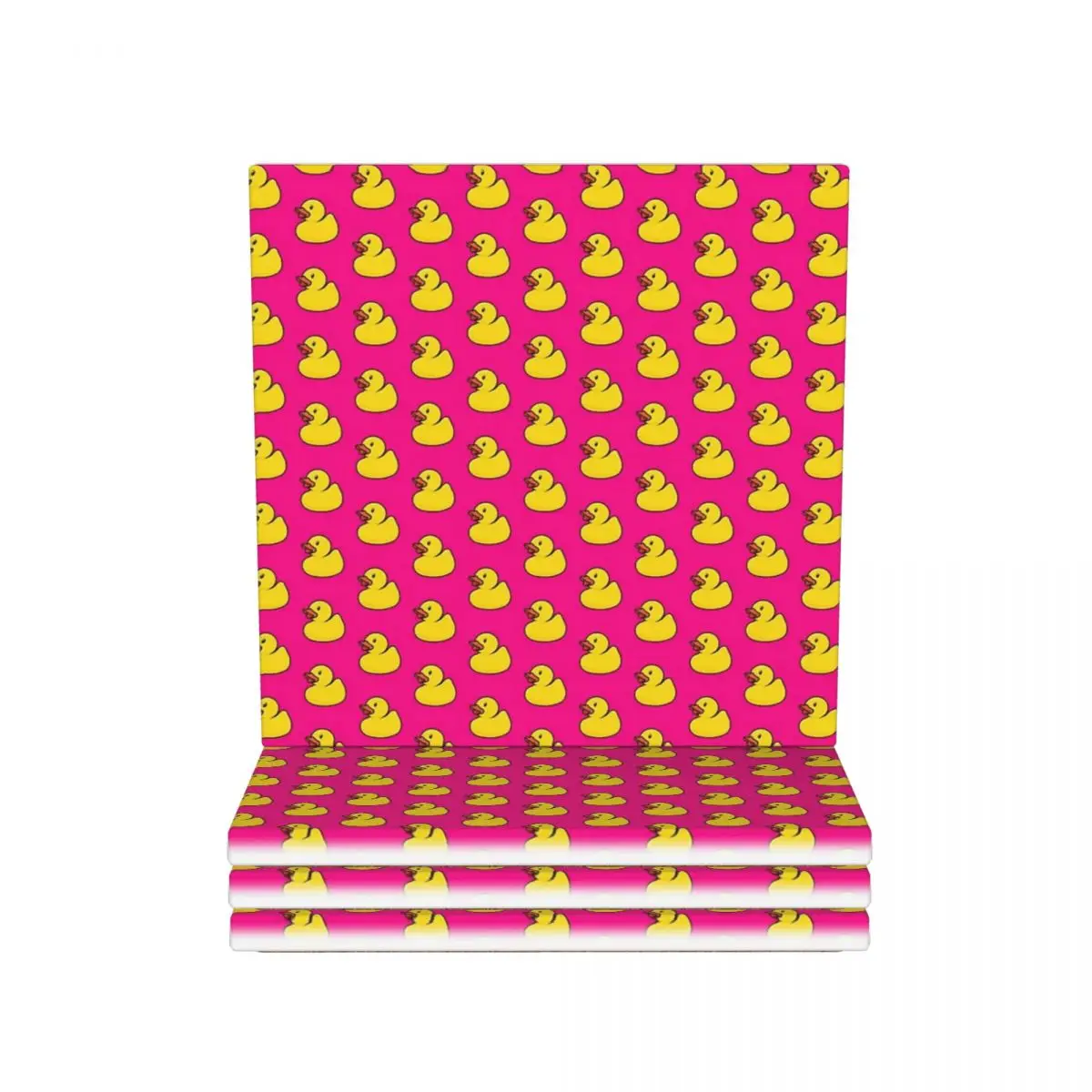 

Резиновая утка в ярко-розовом подставке, керамика, горячий коврик, украшение и аксессуары для столового коврика, салфетки для обеденного стола, кофейный коврик