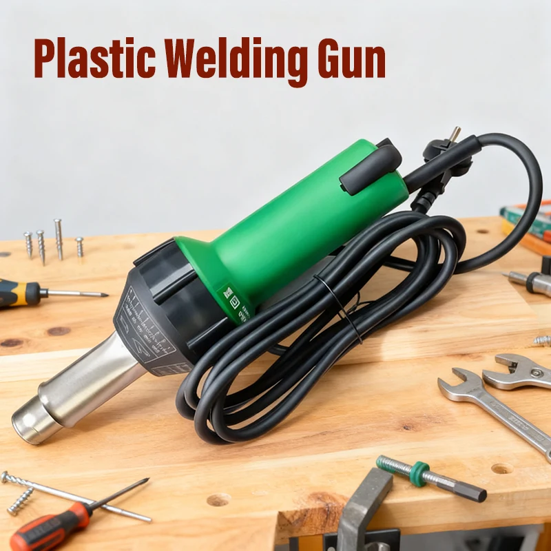 

Пистолет для сварки пластика 220В 1600Вт, мощный ручной сварочный аппарат, термофен для сварки пластиковых листов из ПП/ПЭ/ПВХ