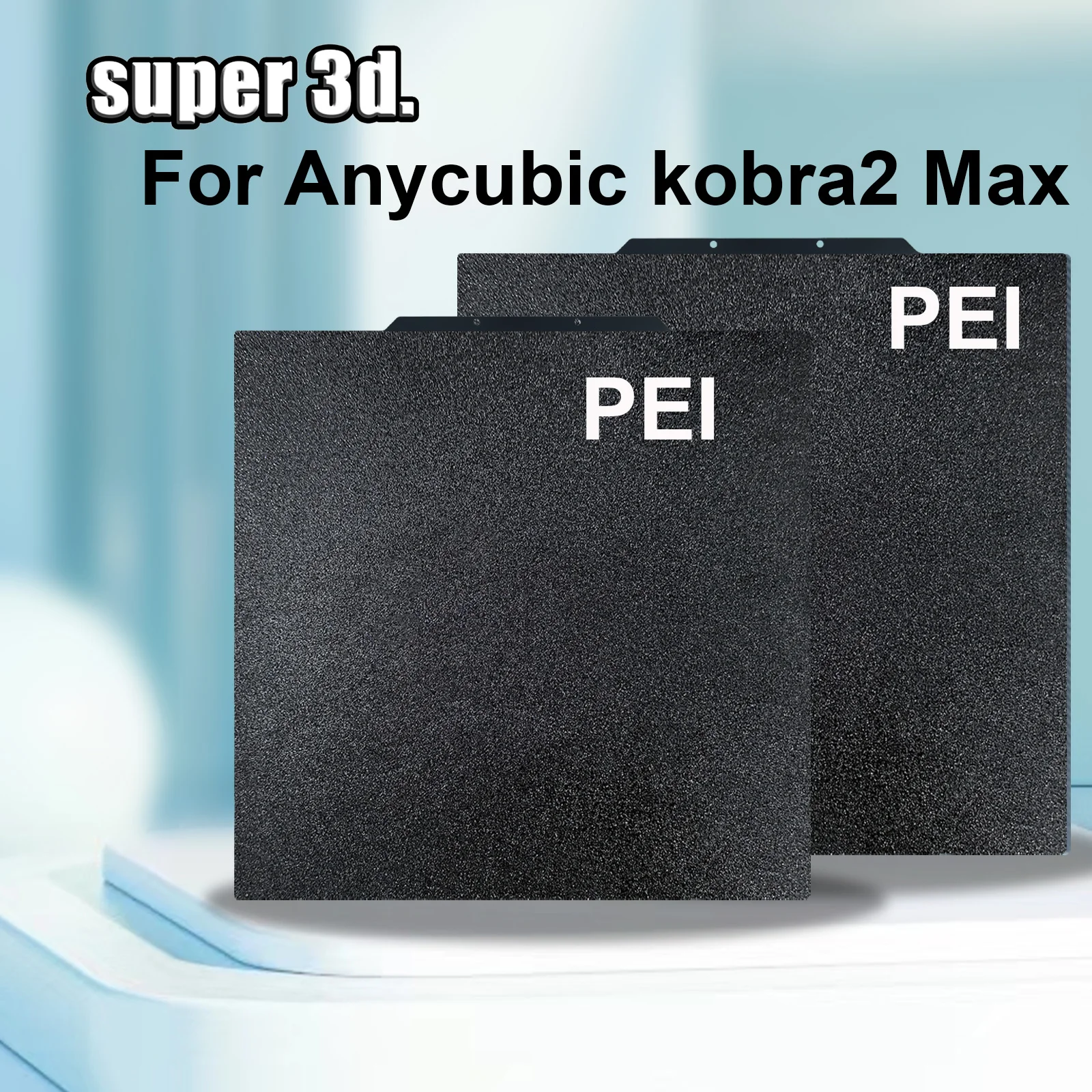 

PEI Sheet 430x430 For 3D Printer Anycubic Kobra 2 Max Upgrate PET Carbon Smooth Build Plate Peo Pei Texture Spring Steel Sheet