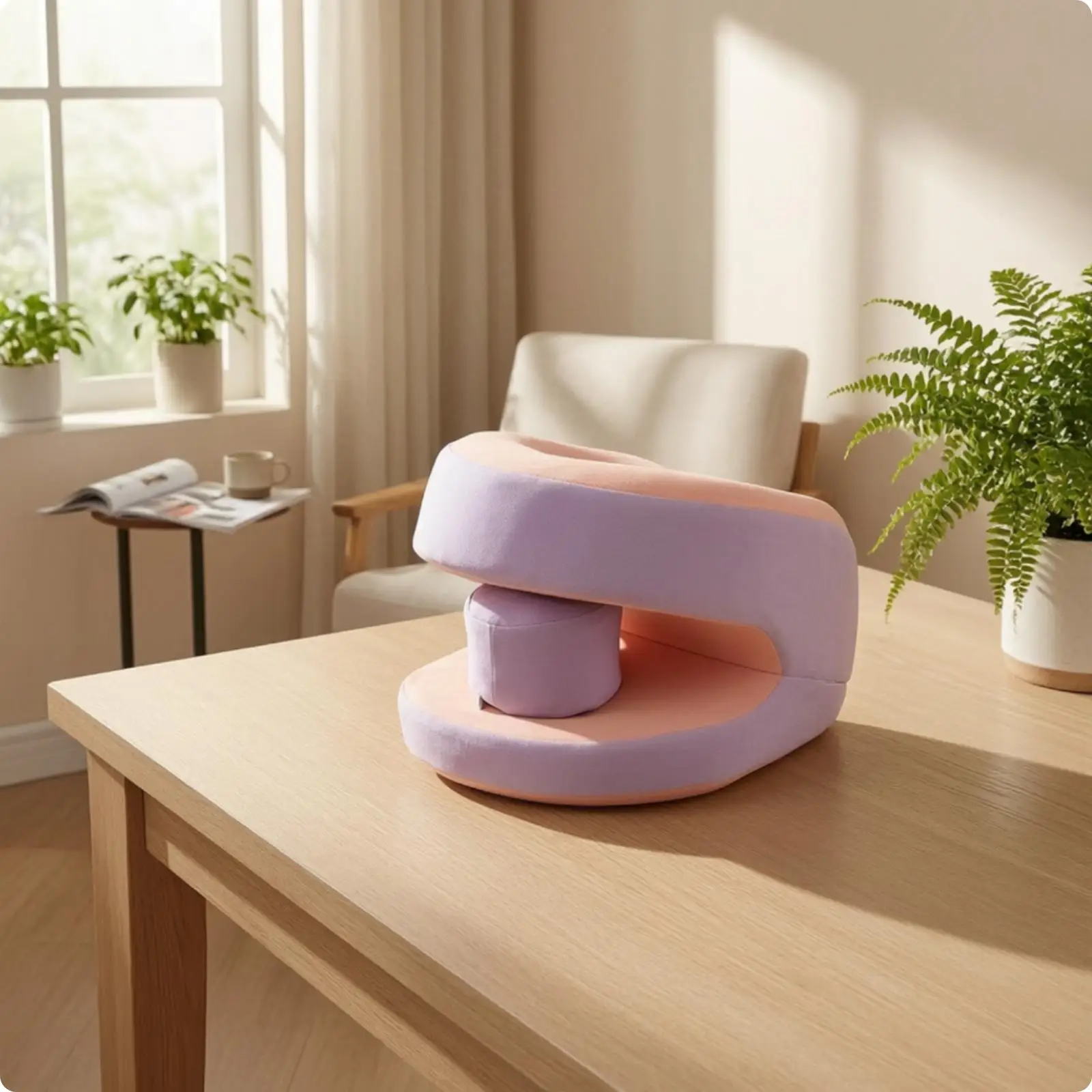 Ergonomic Seat Rest Cushion for Office Nap Time with Soft Memory Cotton Fill and Arm Cradling Shape for Daily Desk Break