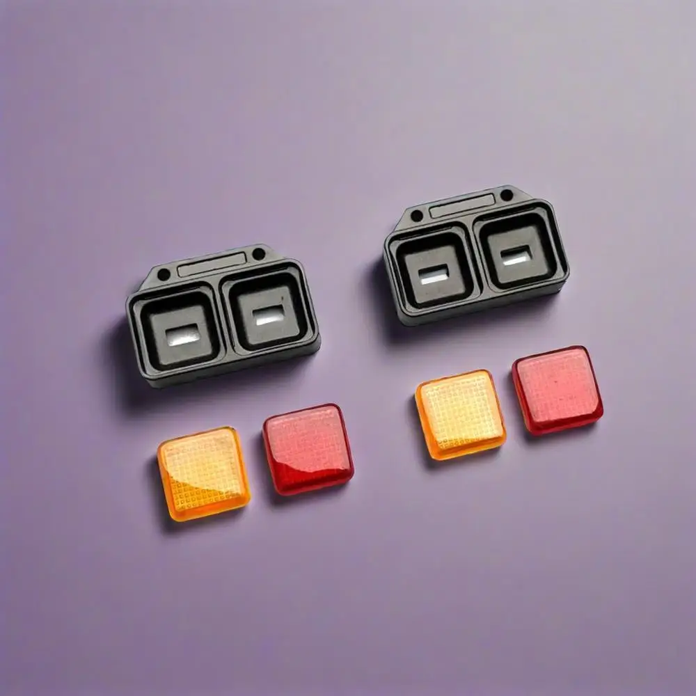 

Plastic 1 Pair Rear Lamp Shell for DIY 1:14 Tail Light Housing Warning TAMIYA Remote Control Tractor Truck Model Vehicle Car