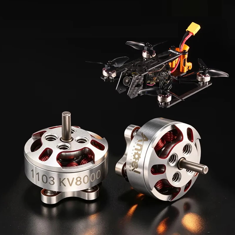 4 Pcs Angel A1103 1103 8000KV 2-3S Brushless RC Motor For 1.6-2.5 Inches Whoop 2-3 Inches Toothpick FPV Drones