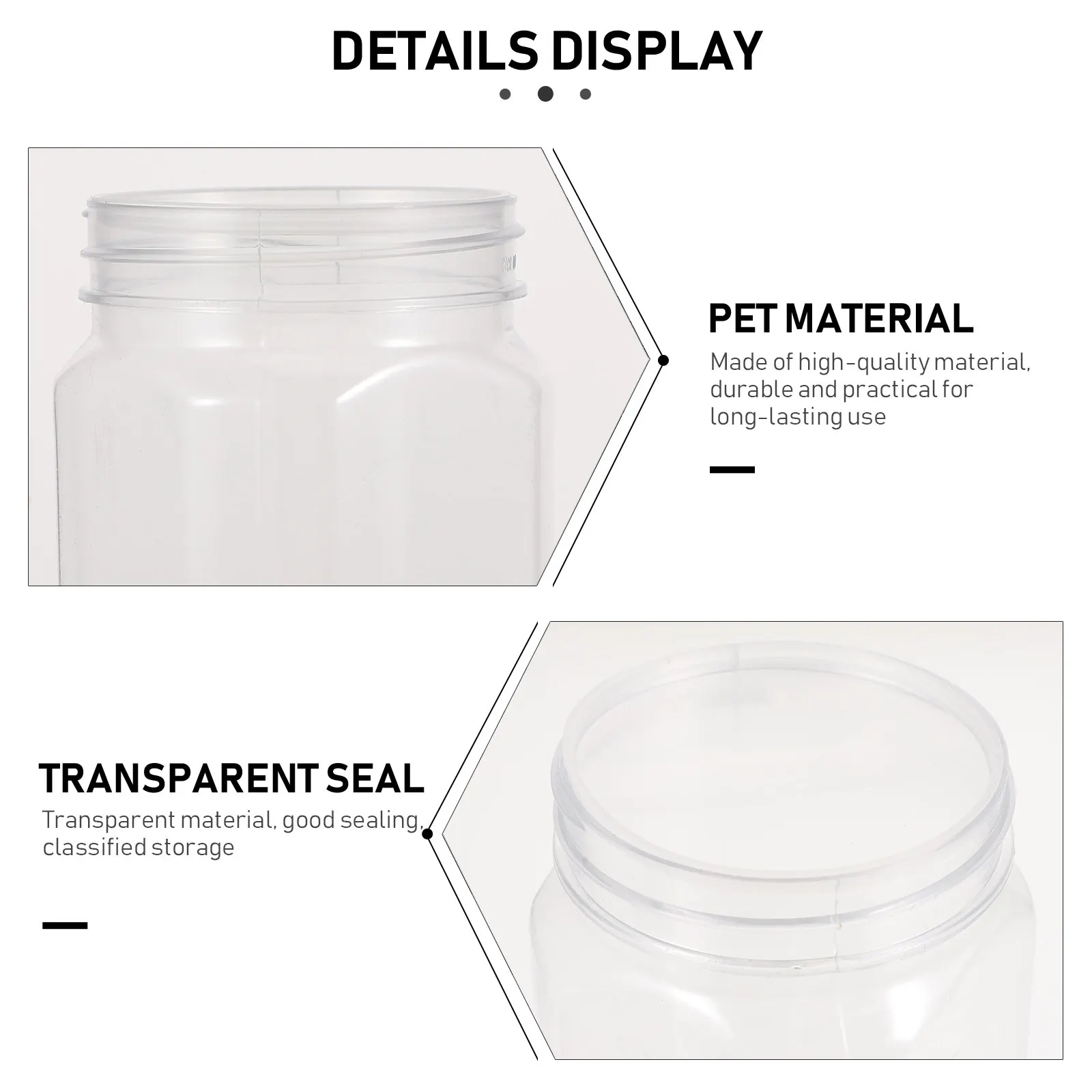 

Набор из 16 прозрачных пластиковых бутылок объемом 1000 мл для хранения продуктов: меда, джемов, детского питания. Многоразовые герметичные контейнеры для организации кухни.