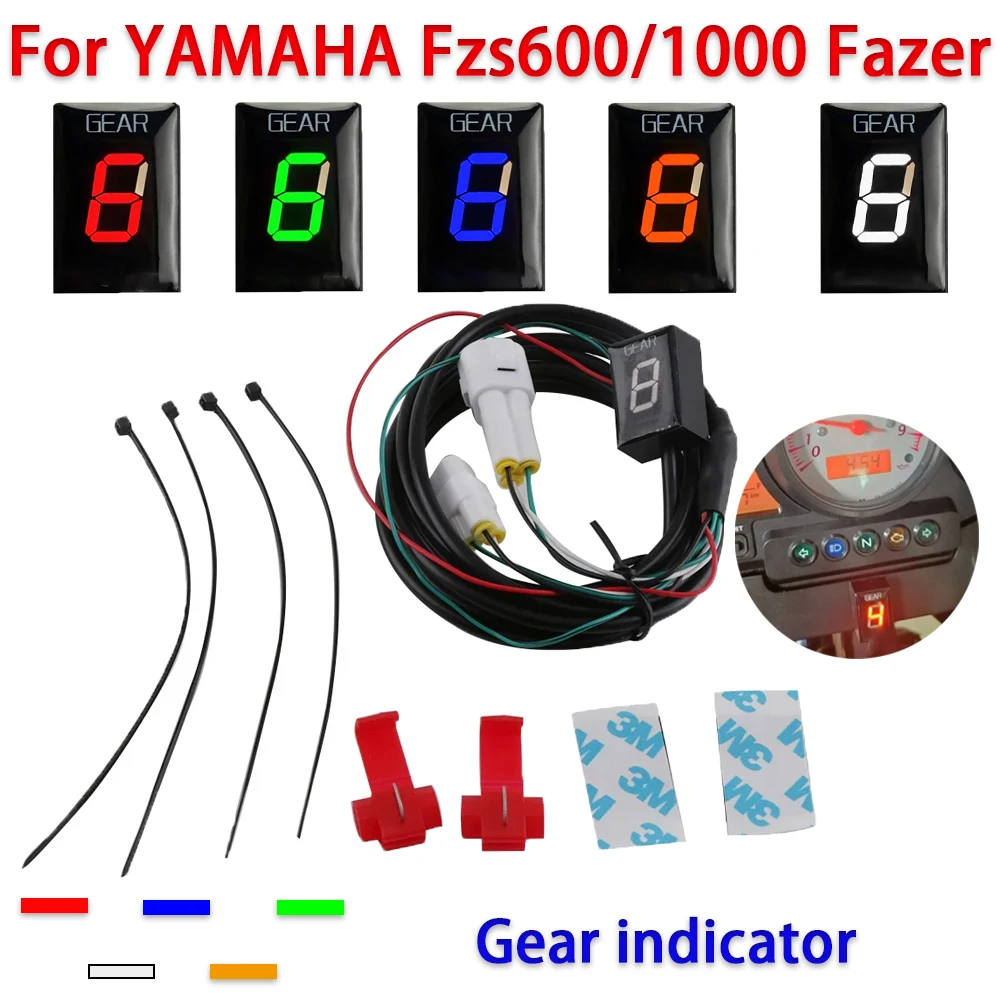 For Yamaha Fzs600 Fazer Fzs1000 Fzs 600 1000 2001 - 2003 Motorcycle Accessories 1-6 Speed Digital Gear Indicator Display Meter