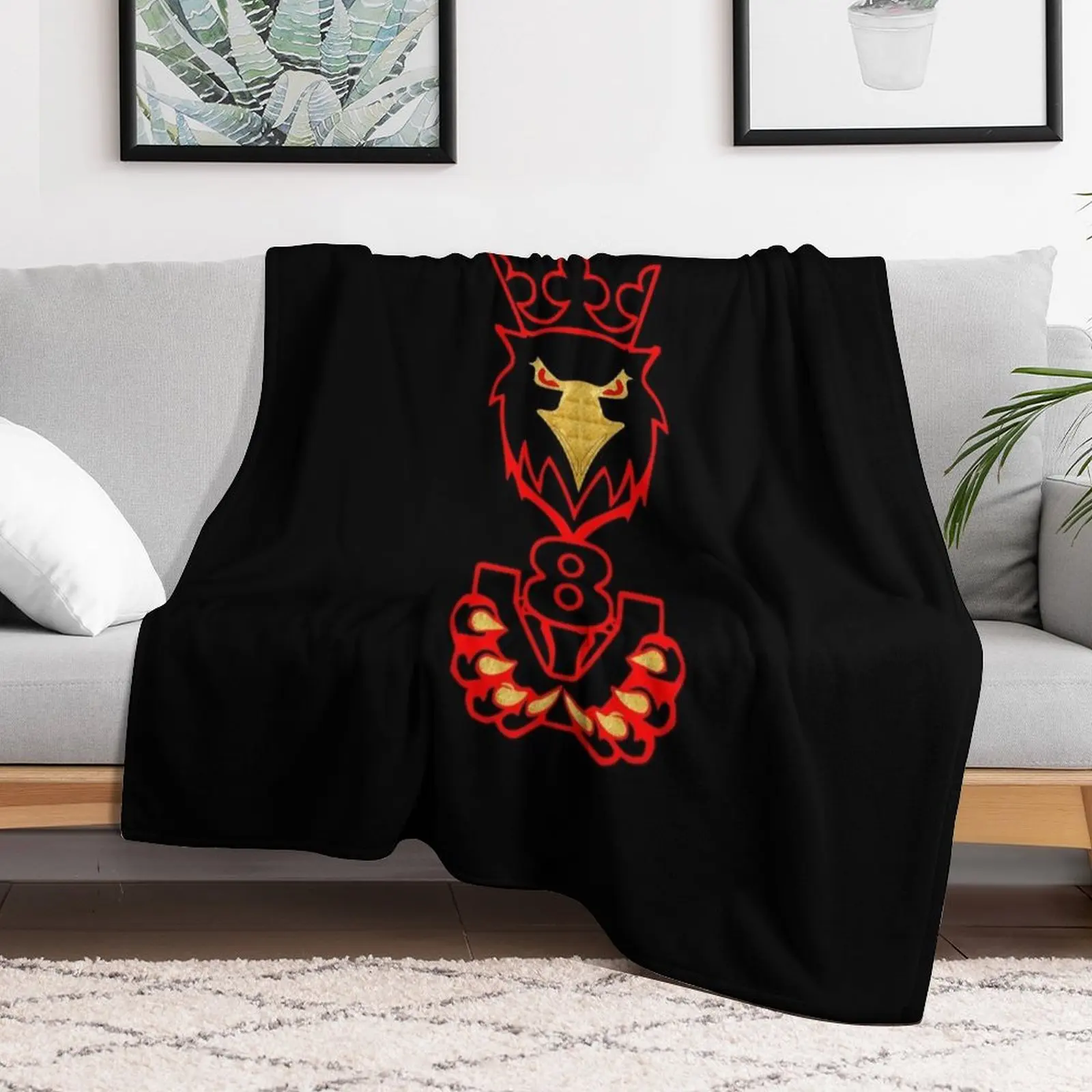 V8 Griffin King of the road Red Throw Blanket Ultra Plush Cozy Blanket for Napping Sleeping