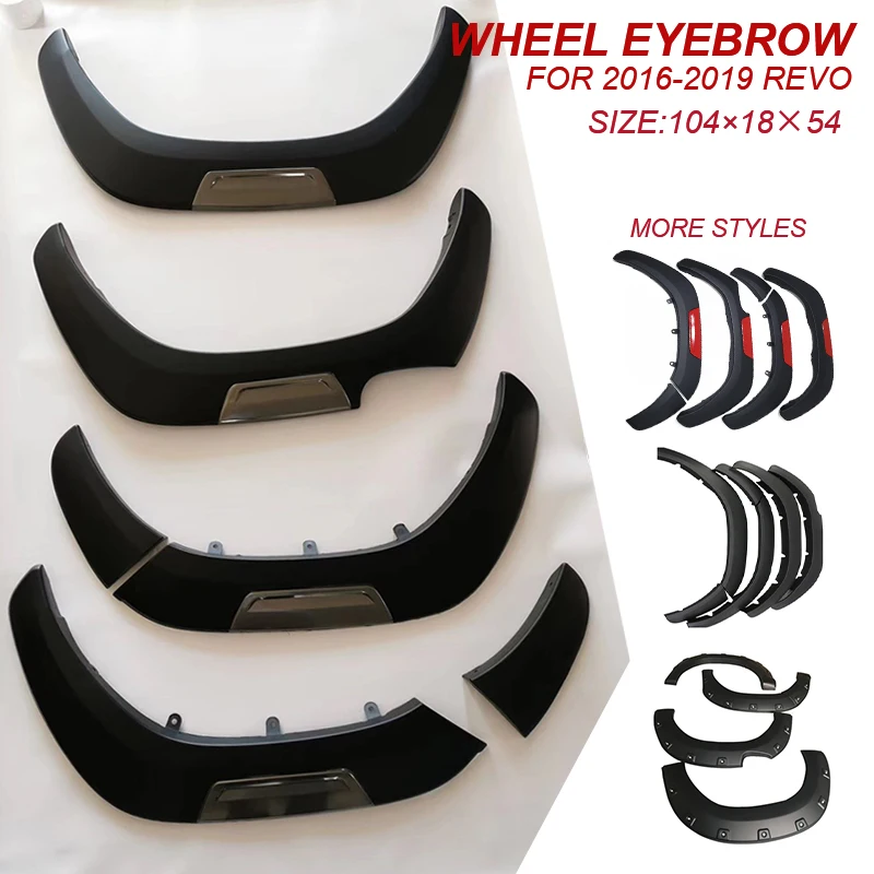 Exterior Accessories Wheel Eyebrow Auto Body Parts Mud Flap Splash Arch Guard Car Fender Flares for Hilux Revo Vigo Rocco