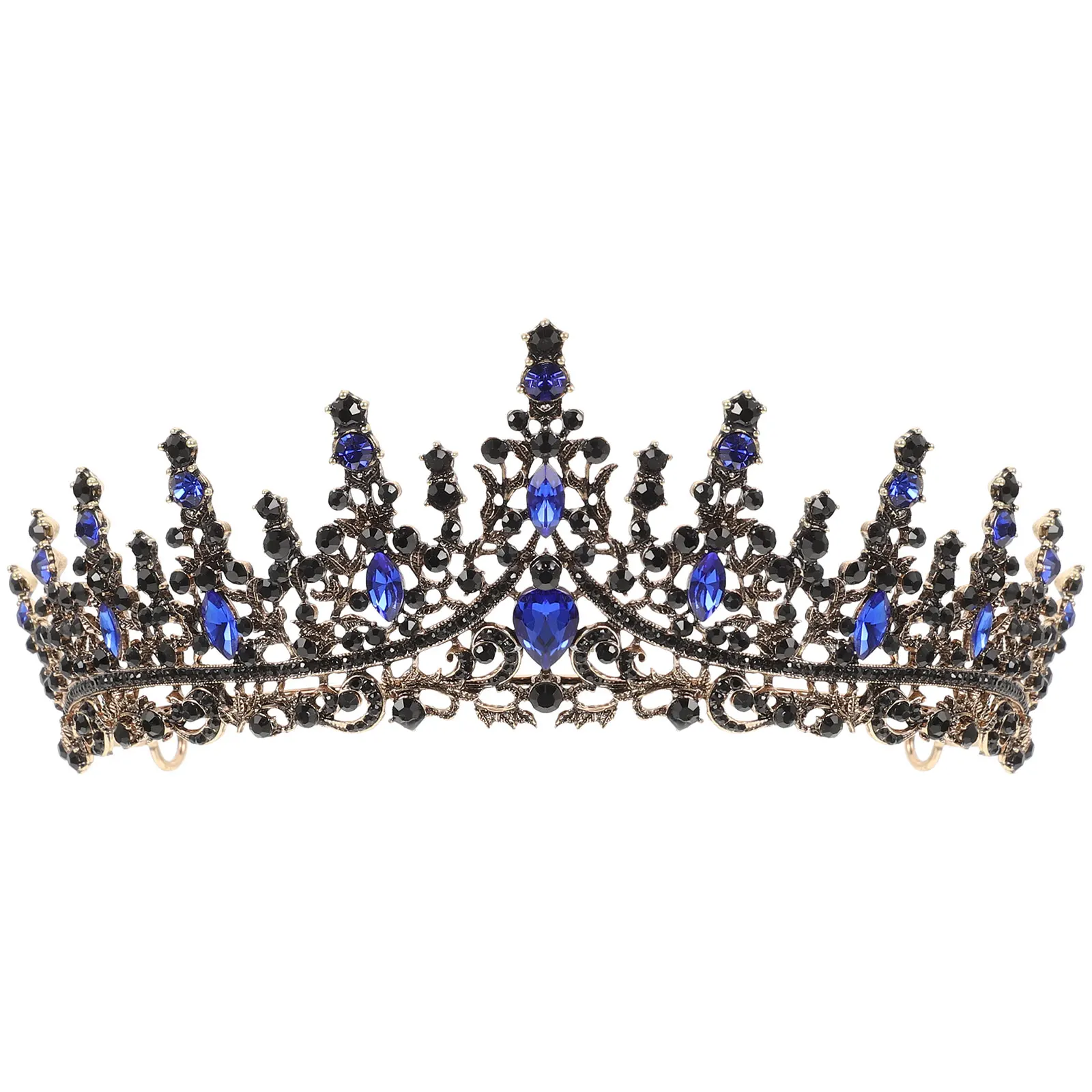 

Rhinestone Crown Wedding Headdress Bridal Tiara Gems Zinc Alloy Tiaras Banquet Lightweight Hairstyle Charm Beauty Appearance