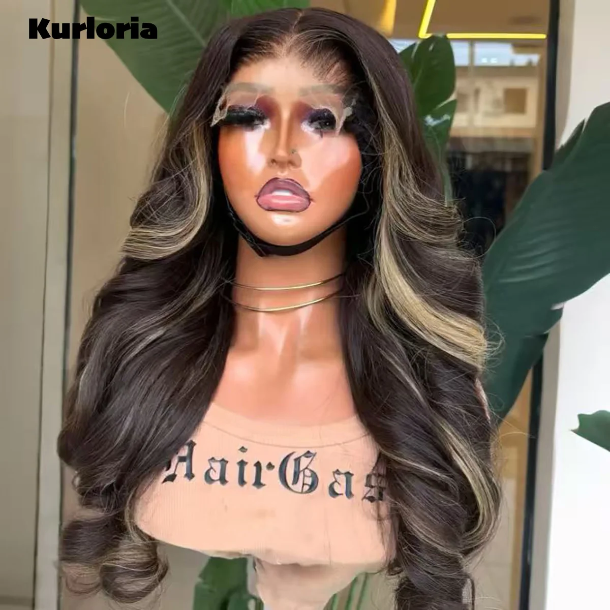 450 Density Highlights Blonde 100% Human Hair Ready to Wear Wigs 13x4 13x6 HD Transparent Lace Frontal Drawstring Glue-Free Wig