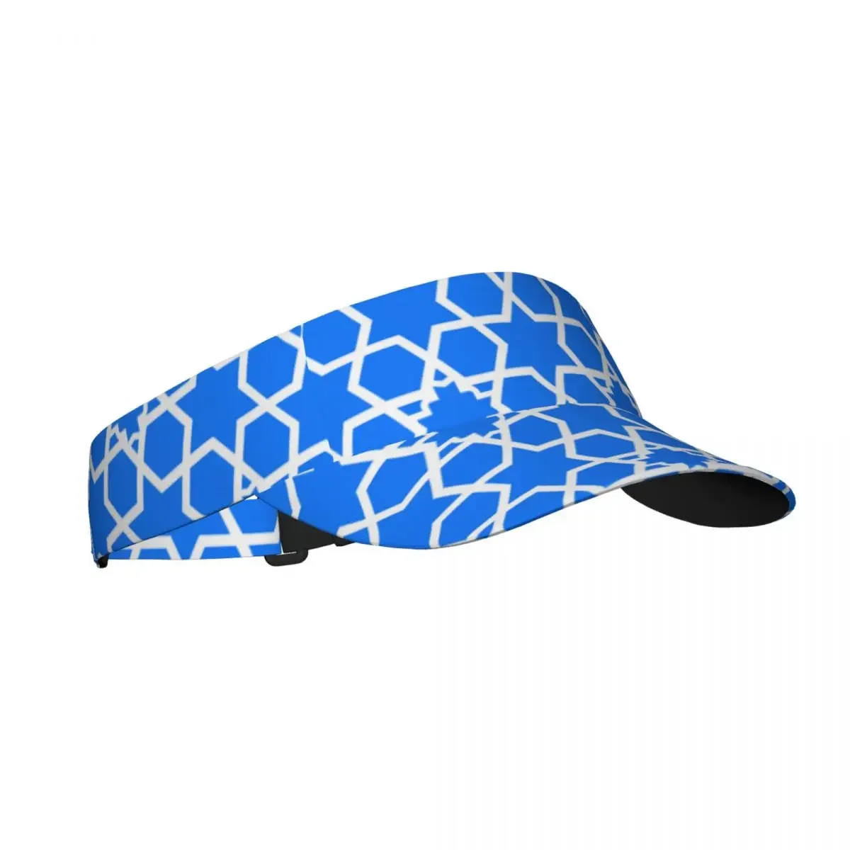 Summer Air Sun Hat Men Adjustable Visor UV Protection Top Empty Sports  Of David  Geometric Texture Sunscreen Cap