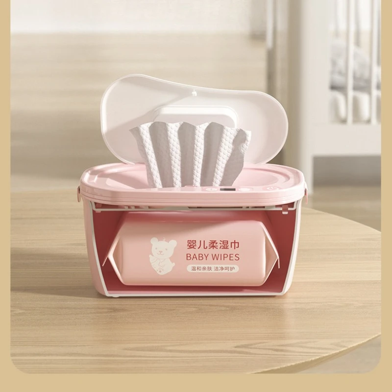 Baby Wipes Warmer Constant Temperature Heating Box Warm Storage Large Capacity Portable Moisture Lock Anti Bacterial Safe