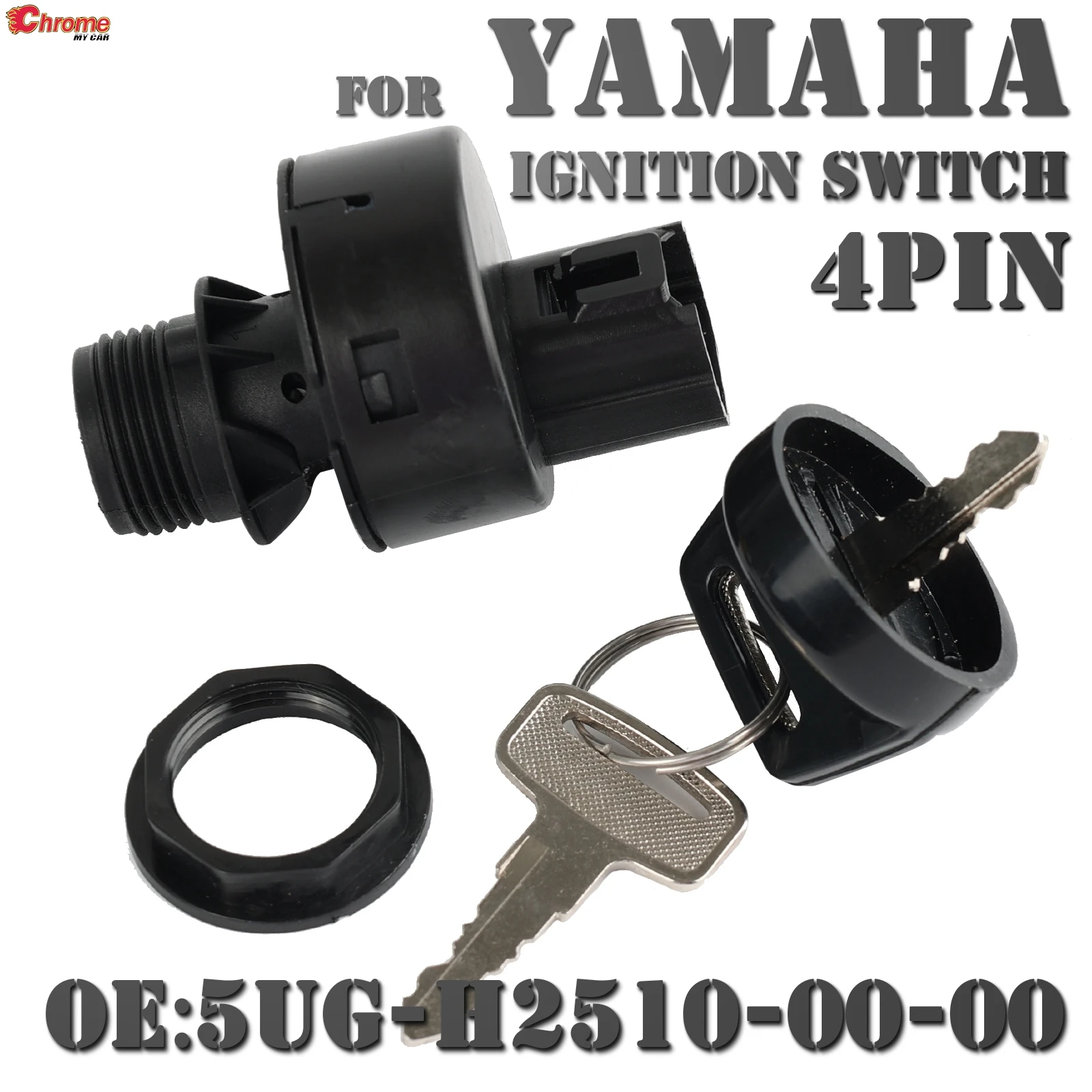 For Yamaha Rhino 450 660 700 2006-2016 Viking VI Wolverine R-Spec YXE 70 4x4 YXF85 YXZ 1000R Ignition Switch 4Pins 3 Position