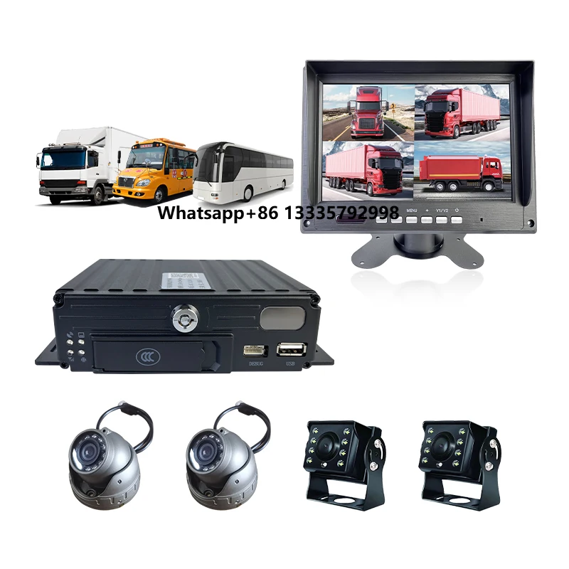 

Youqian Vehicle Monitoring Host with 4K Dash Cam and TTS Voice Alert for Bus