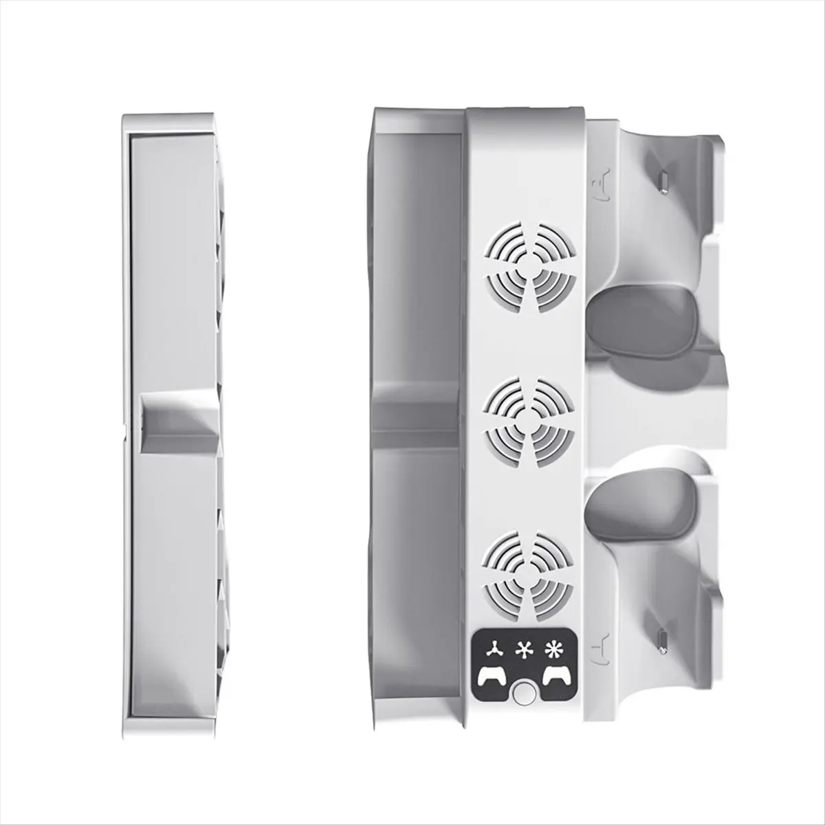 T35C For Pro Slim Horizontal Stand with 3-Level Cooling Fans for Game Controller Charging Station