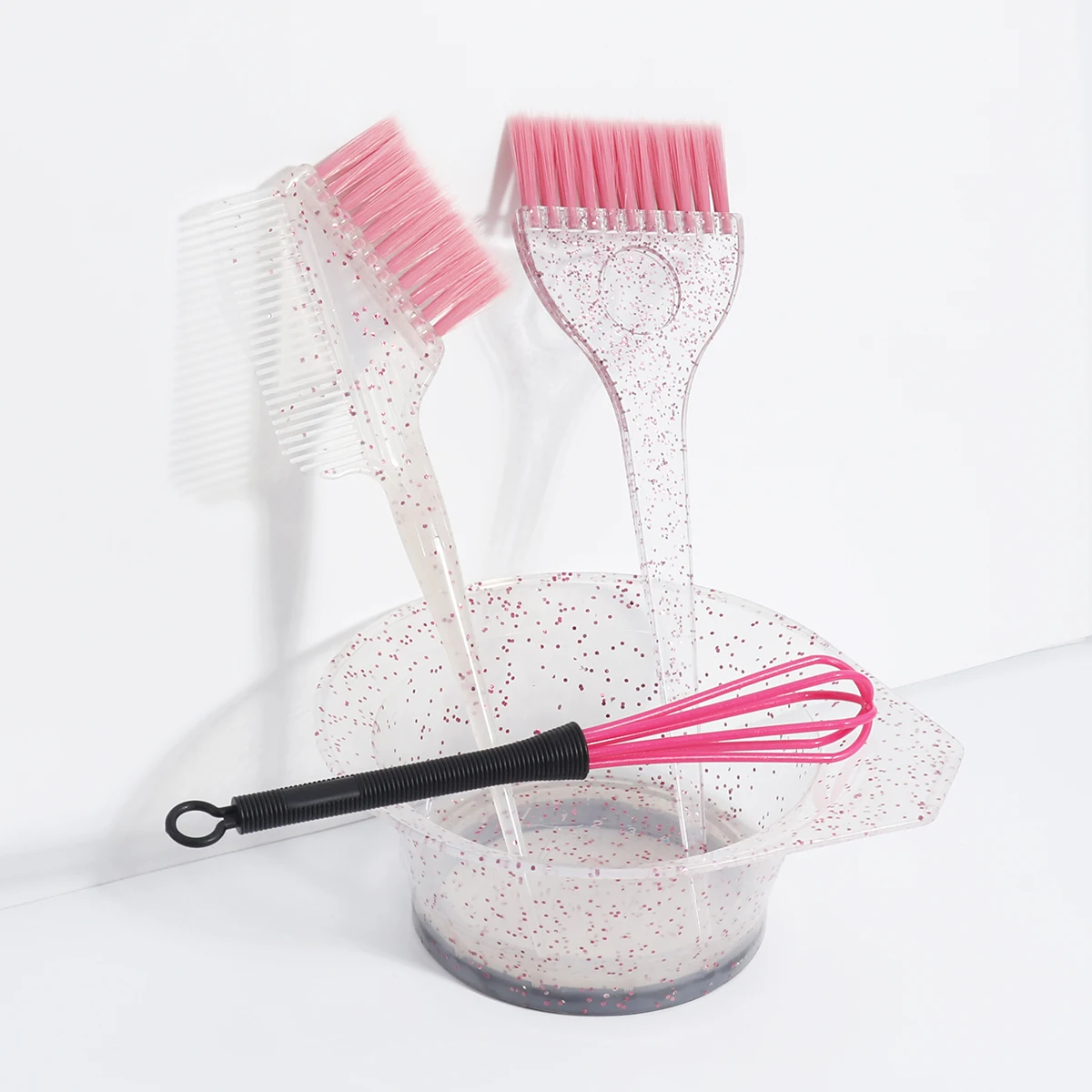 

4pcs/set of hair dye color brush bowl set mixing stick hair dye applicator brush hair style accessory set