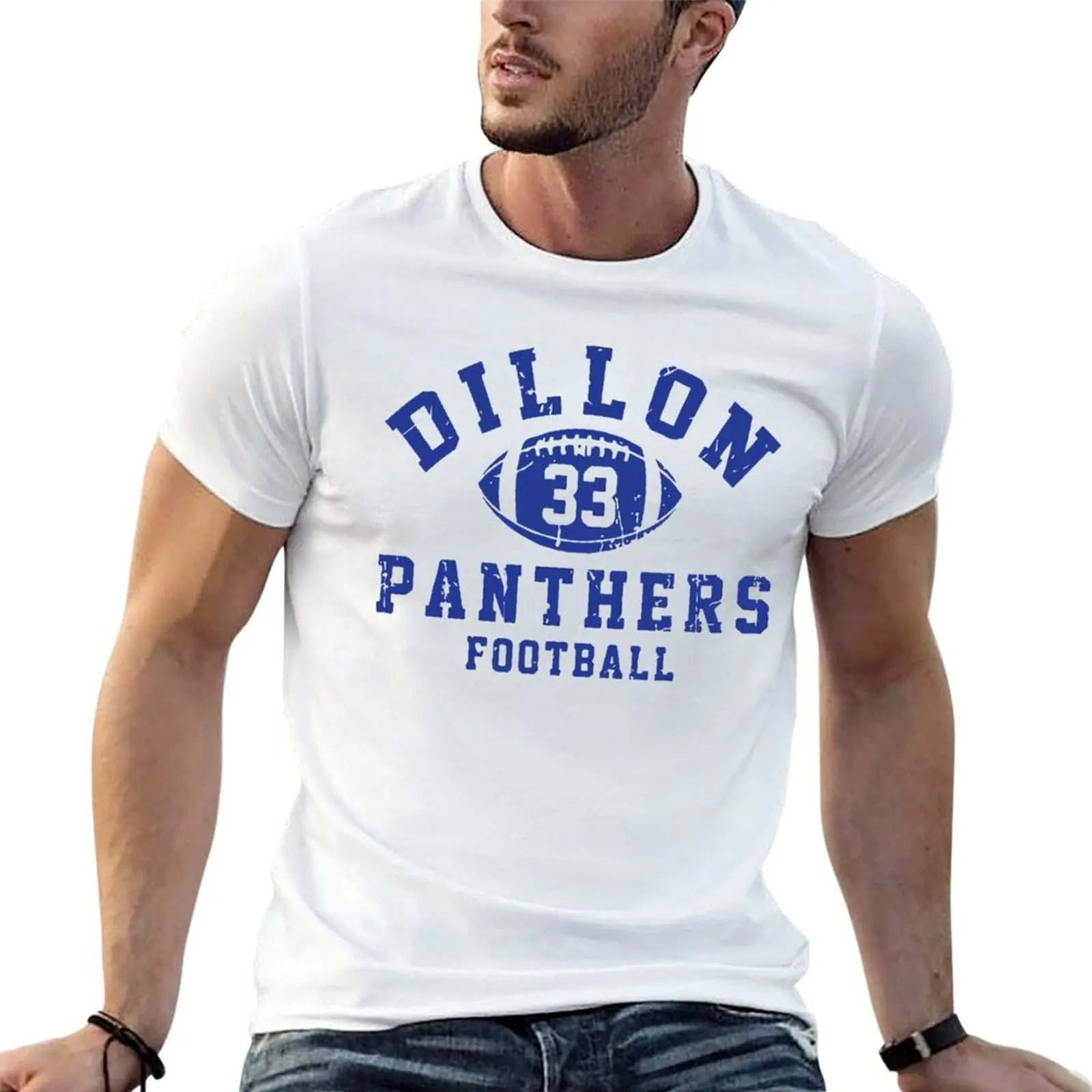 Dillon 33 Panthers Football T-Shirt t shirt man cotton man t shirt luxury man t shirts for men T-shirt