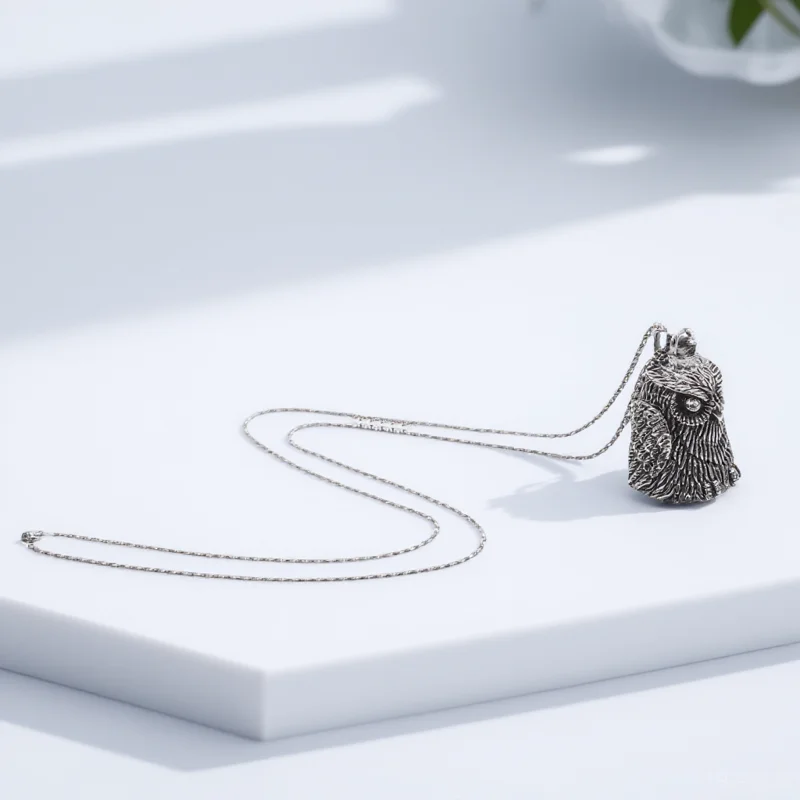 

Retro Owl Keychain Bell Metal Biker Accessories Stainless Steel Motorcycle Guardian Charm Vintage Punk Cat Eye Bike Decor Lucky