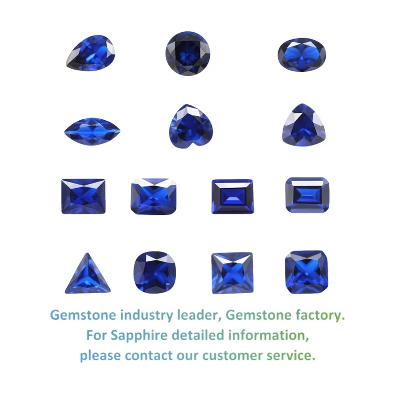 Lab Grown Sapphire Beads Blue Baguette Shape with Color Play Wholesale Loose Diamonds & Custom Jewelry