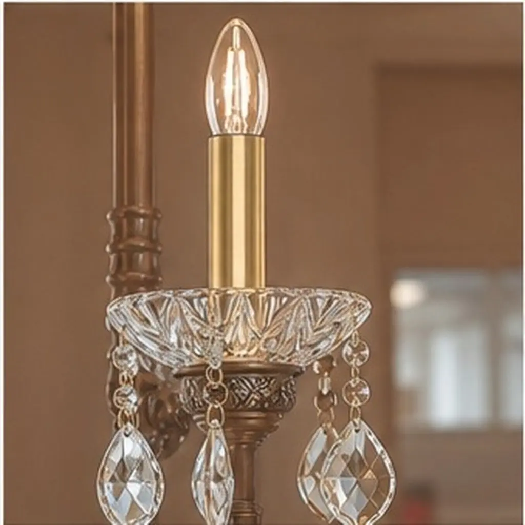 6pcs E14 Lamp Base Sleeves for Crystal Chandeliers – Heat-Resistant Iron Flanging Casing Socket Cover
