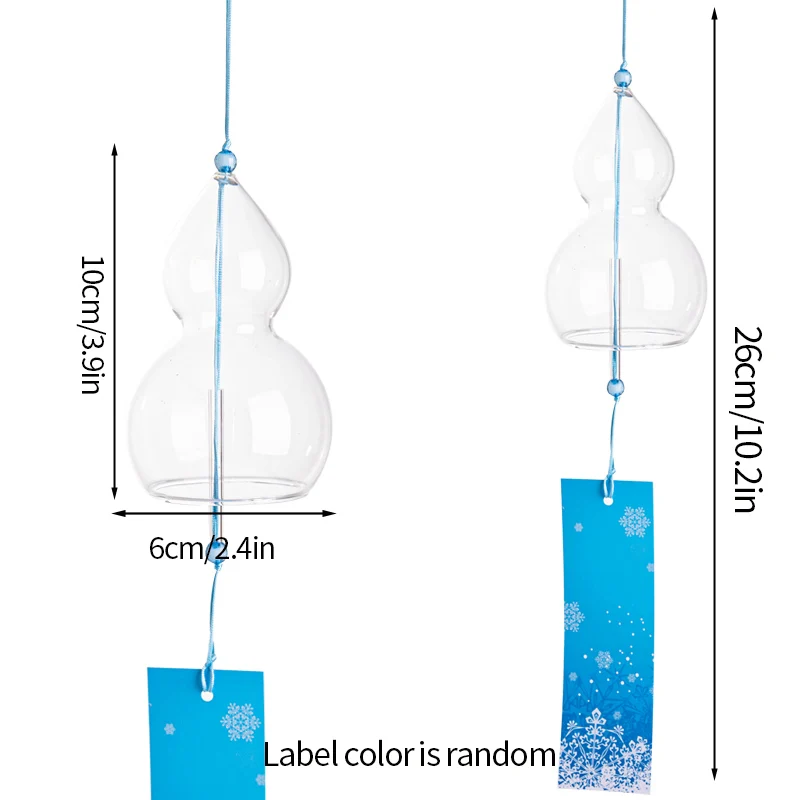 furin – campane a vento giapponesi – vetro trasparente (molte forme) - immagine 29