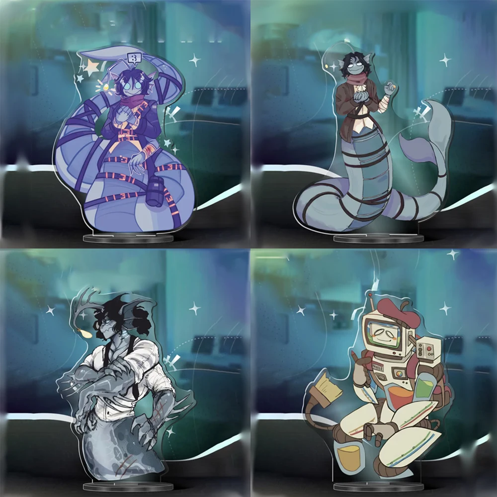 

Game Peripheral Pressure Sebastian Solace Painter 10cm Acrylic Stand Creativity Cartoons Desktop Ornament Festival Gift