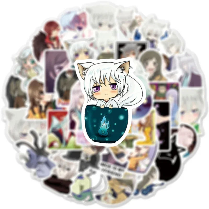 50/30/10PCS Tomoe Anime Peripheral Graffiti Stickers Mobile Tablet Skateboard Stickers Aesthetic Stationery School Supplies