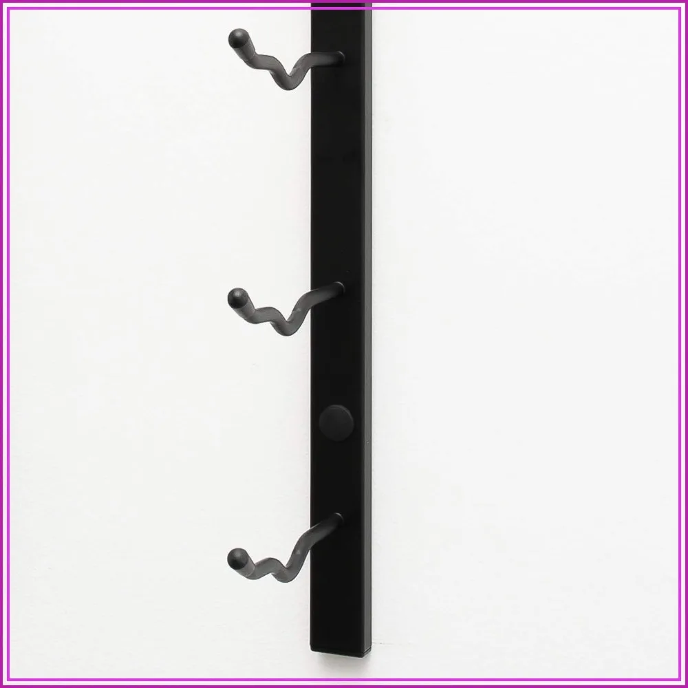 Wall Mounted Wine Bottle Rack Kit 6 Ft, 36 Bottle, Satin Black, Label Forward