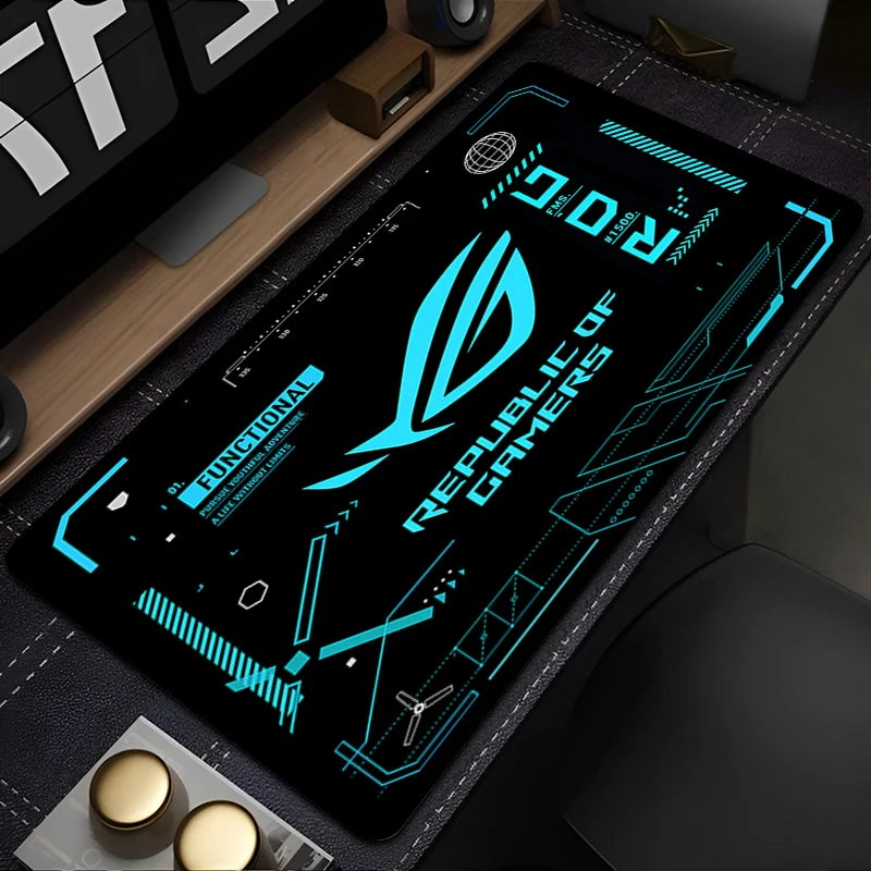 

Коврик для мыши 90x40 см R-ROG, для ноутбука, офиса, геймерский, для клавиатуры, нескользящий, резиновый, компьютерный коврик, настольный коврик, геймерский коврик для мыши