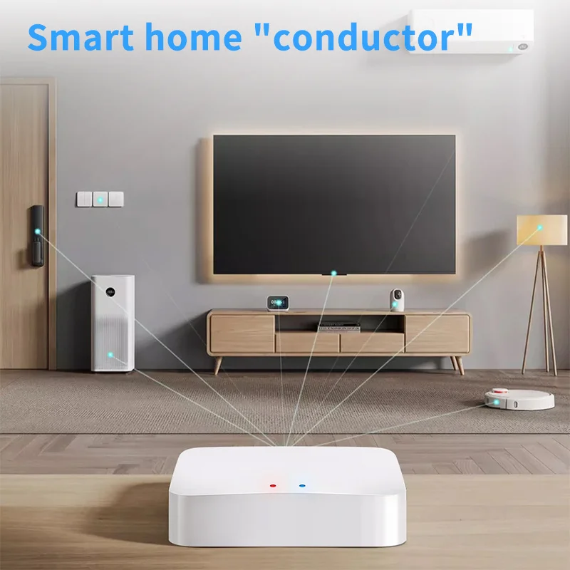 Tuya Smart Gateway Hub ZigBee Wireless Gateway Voice Control Smart Home Devices Bridge Smart Life APP Work With Alexa Google